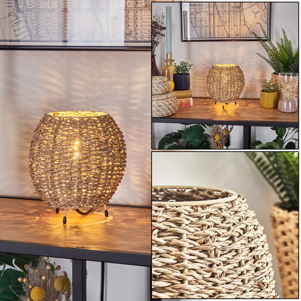 Malpica Tischleuchte 16 cm Beige, 1-flammig main product photo