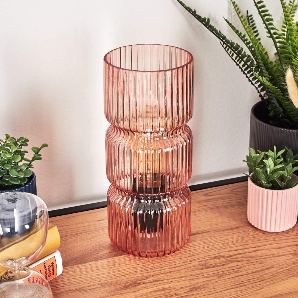 Penteado Tischleuchte Glas 10,5cm Schwarz, 1-flammig