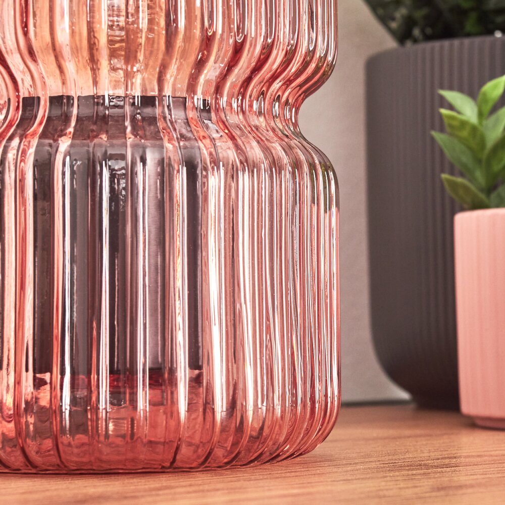 Penteado Tischleuchte Glas 10,5cm Schwarz, 1-flammig