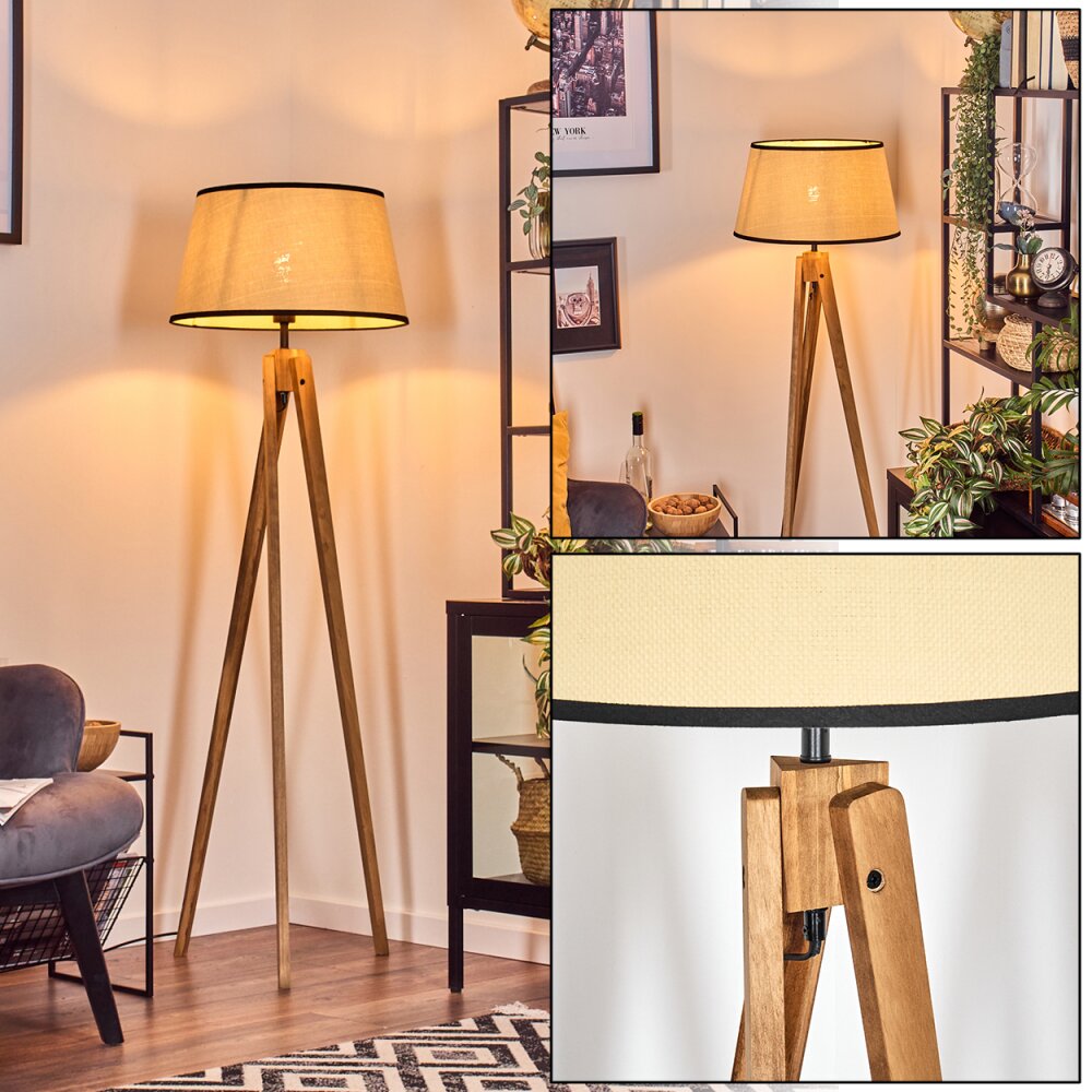 Chellas Stehleuchte 45 cm Naturfarben, 1-flammig main product photo