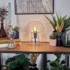 Pilz Look Almagre Tischleuchte Glas 18 cm Schwarz, 1-flammig