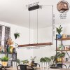 Carbellino Pendelleuchte Dunkelbraun, Schwarz, 1-flammig