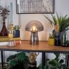 Pilz Look Almagre Tischleuchte Glas 18 cm Schwarz, 1-flammig