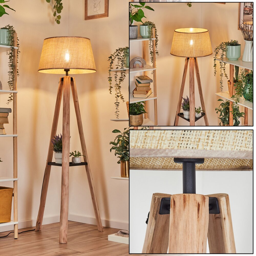 Sabadim Stehleuchte 45 cm beige, Naturfarben, 1-flammig main product photo