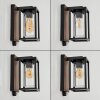 Portalis Aussenwandleuchte Braun, Holzoptik, Schwarz, 1-flammig, Bewegungsmelder