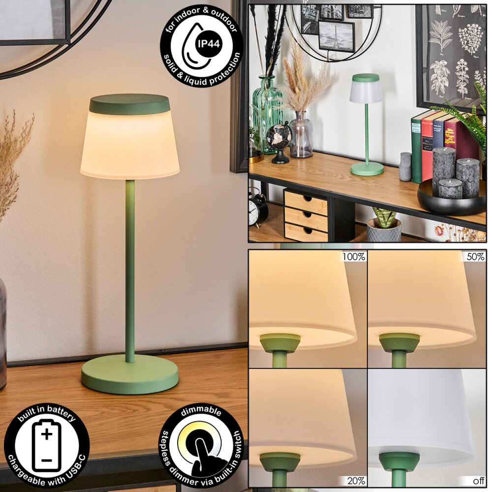 Algeraz Tischleuchte LED Grün, 1-flammig main product photo