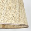 Sabadim Stehleuchte 45 cm Naturfarben, Schwarz, 1-flammig