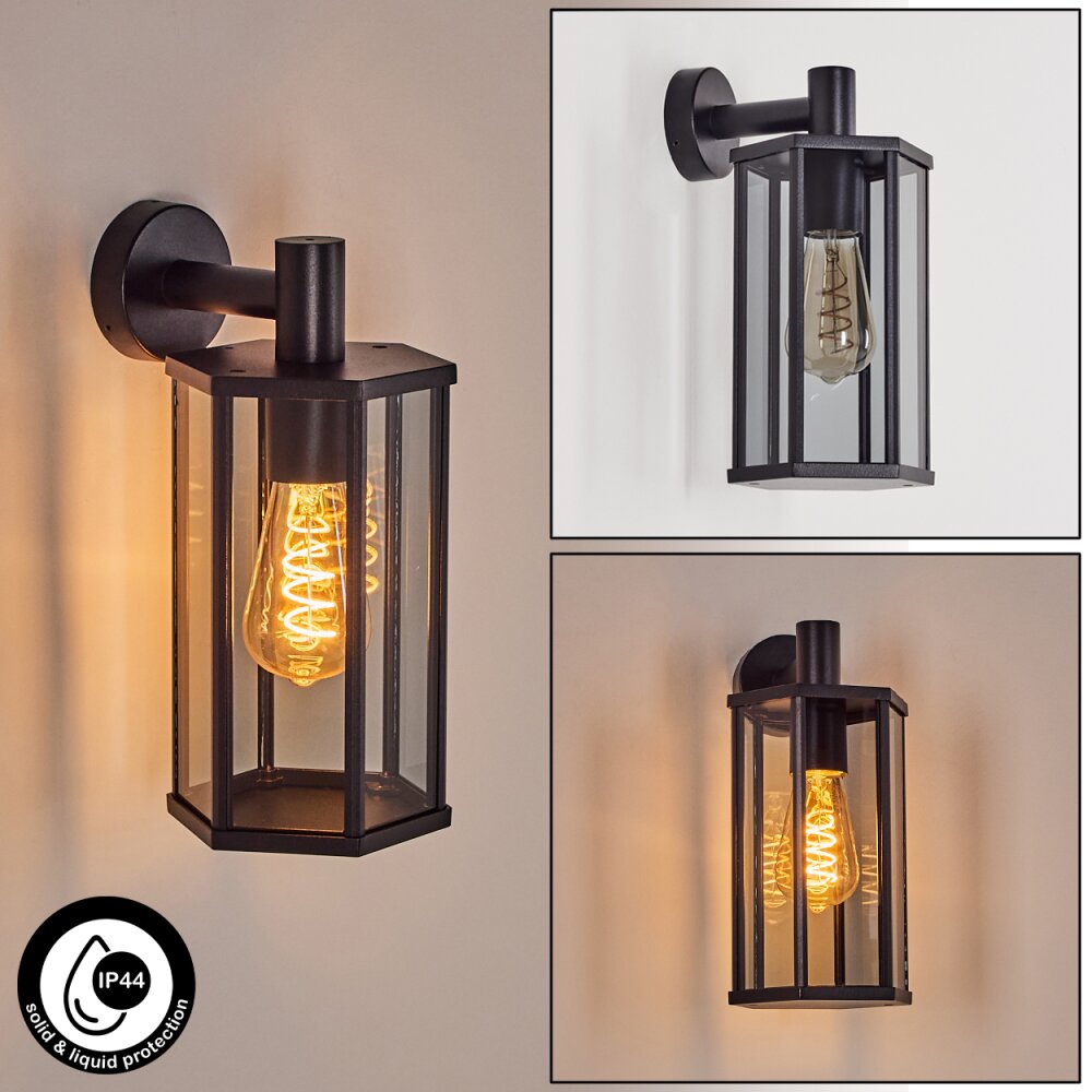 Monfanim Aussenwandleuchte Schwarz, 1-flammig main product photo