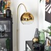 Koyoto Bogenlampe Glas 25 cm Messing, 1-flammig
