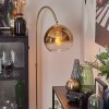 Koyoto Bogenlampe Glas 25 cm Messing, 1-flammig