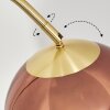 Koyoto Bogenlampe Glas 25 cm Messing, 1-flammig
