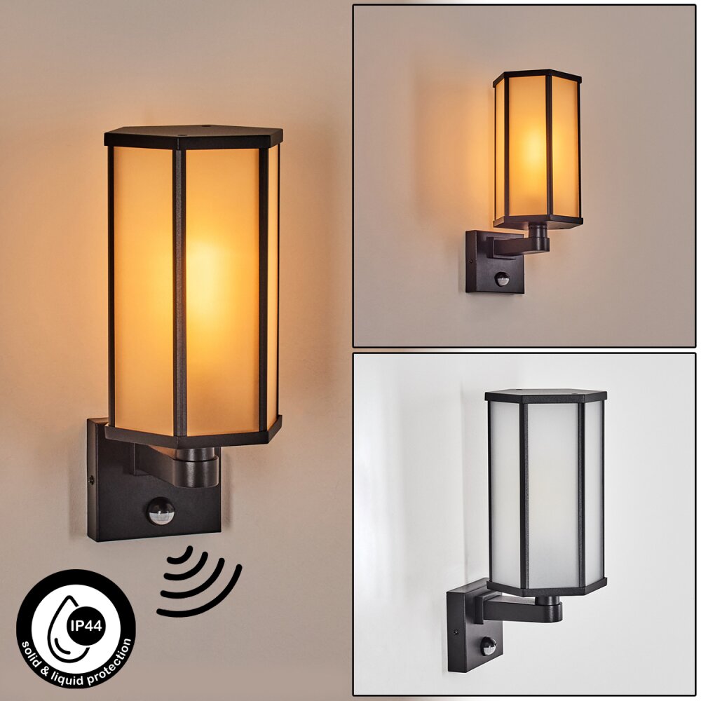 Monfanim Außenwandleuchte Schwarz, 1-flammig main product photo