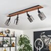 Aggebu Deckenleuchte Glas 8 cm Naturfarben, Schwarz, 4-flammig