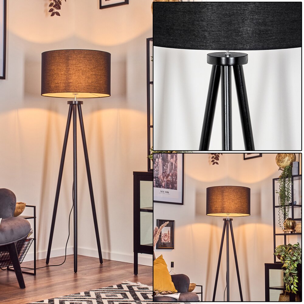 Flemming Stehleuchte Schwarz, 1-flammig main product photo