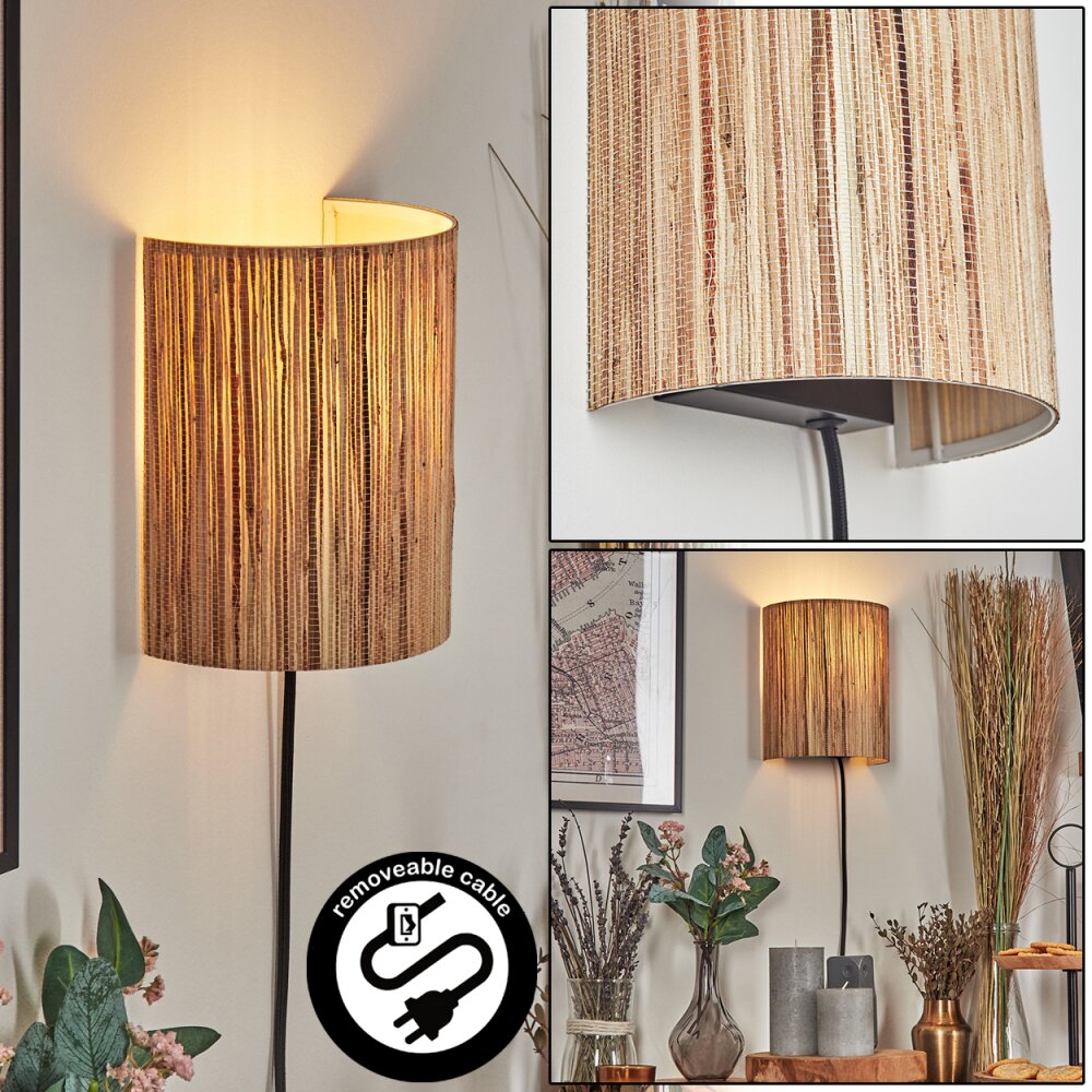 Viadores Wandleuchte Schwarz, 1-flammig main product photo