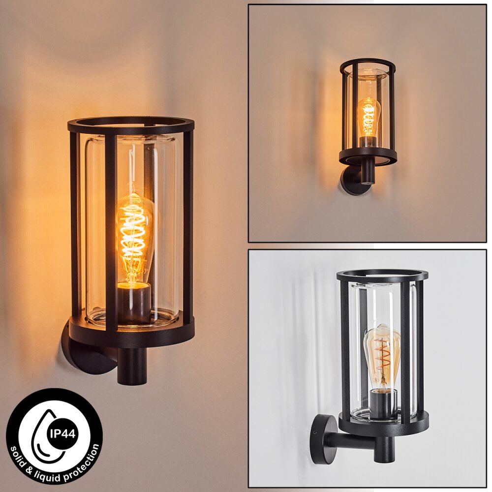 Martinha Außenwandleuchte Schwarz, 1-flammig main product photo