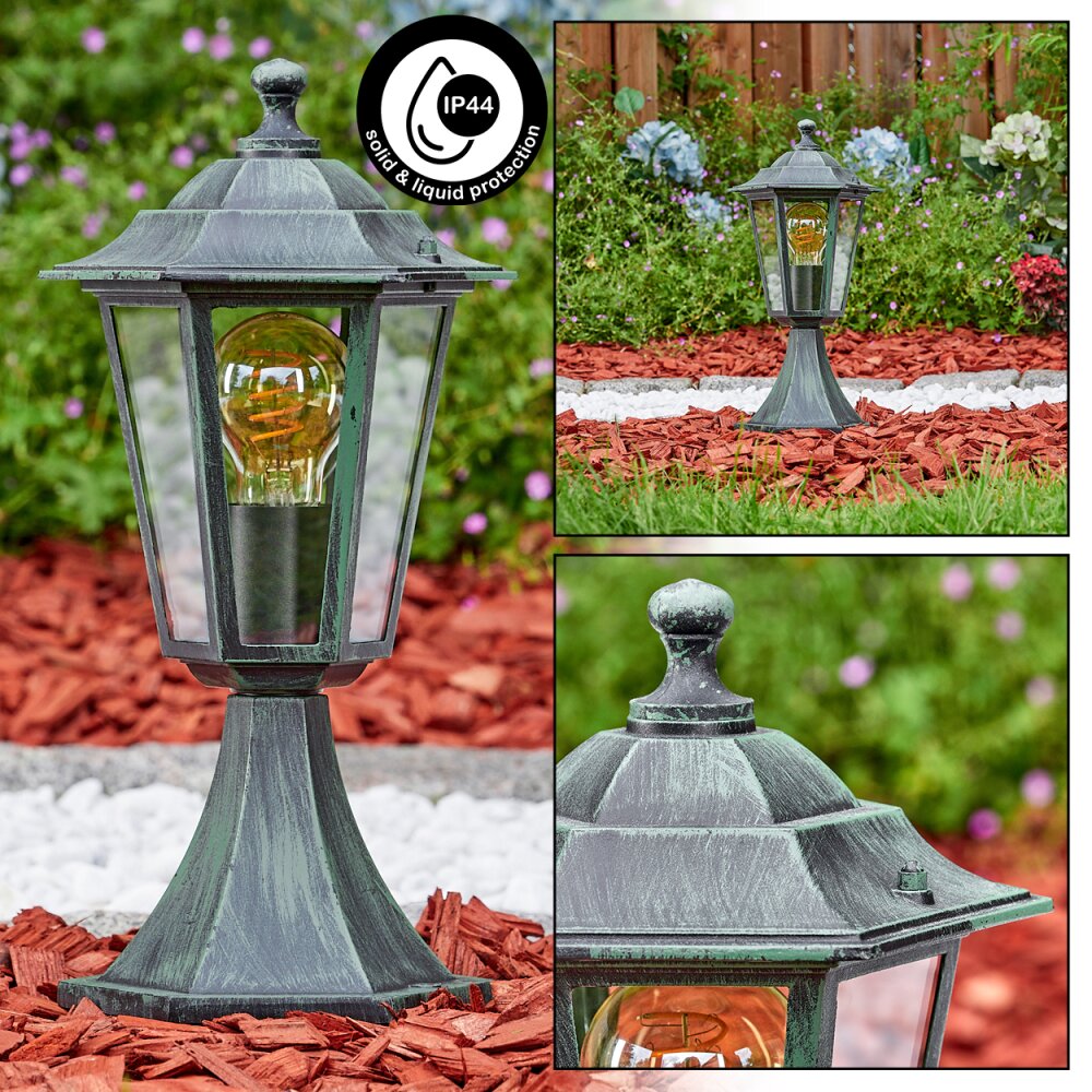 Loria Sockelleuchte Grün, Schwarz, 1-flammig main product photo