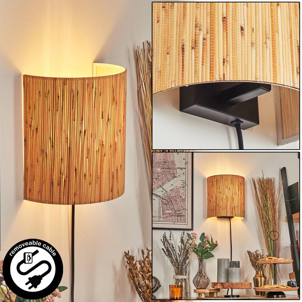 Viadores Wandleuchte Schwarz, 1-flammig main product photo
