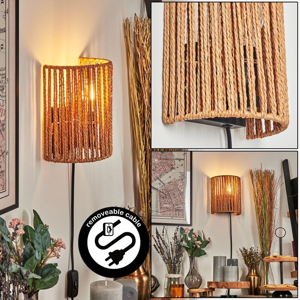 Colmeal Wandleuchte Schwarz, 1-flammig main product photo
