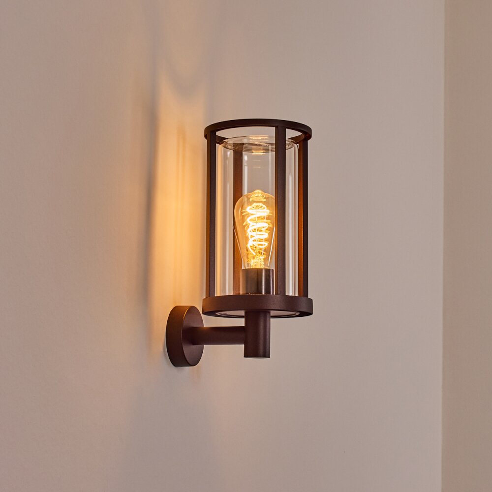 Martinha Außenwandleuchte Rostfarben, 1-flammig