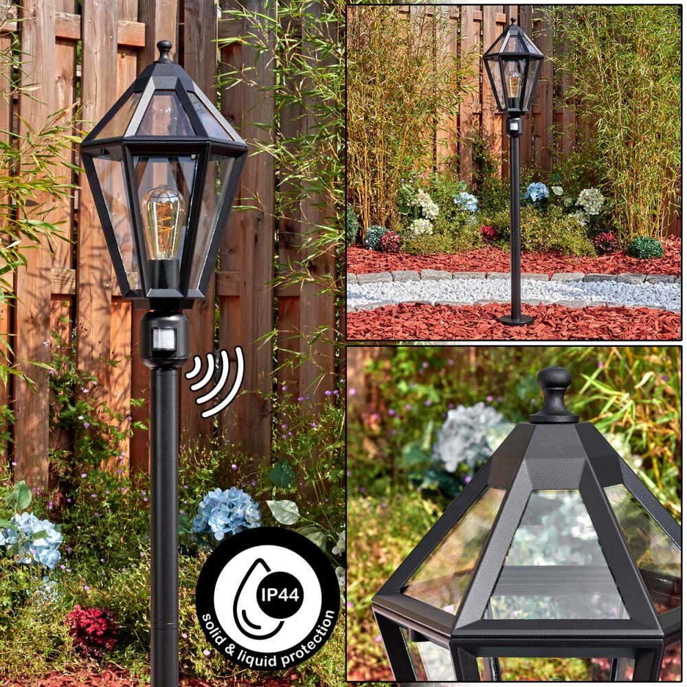 Falfosa Wegeleuchte Schwarz, 1-flammig, Bewegungsmelder main product photo