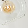 Koyoto Bogenlampe Glas 25 cm Messing, 1-flammig