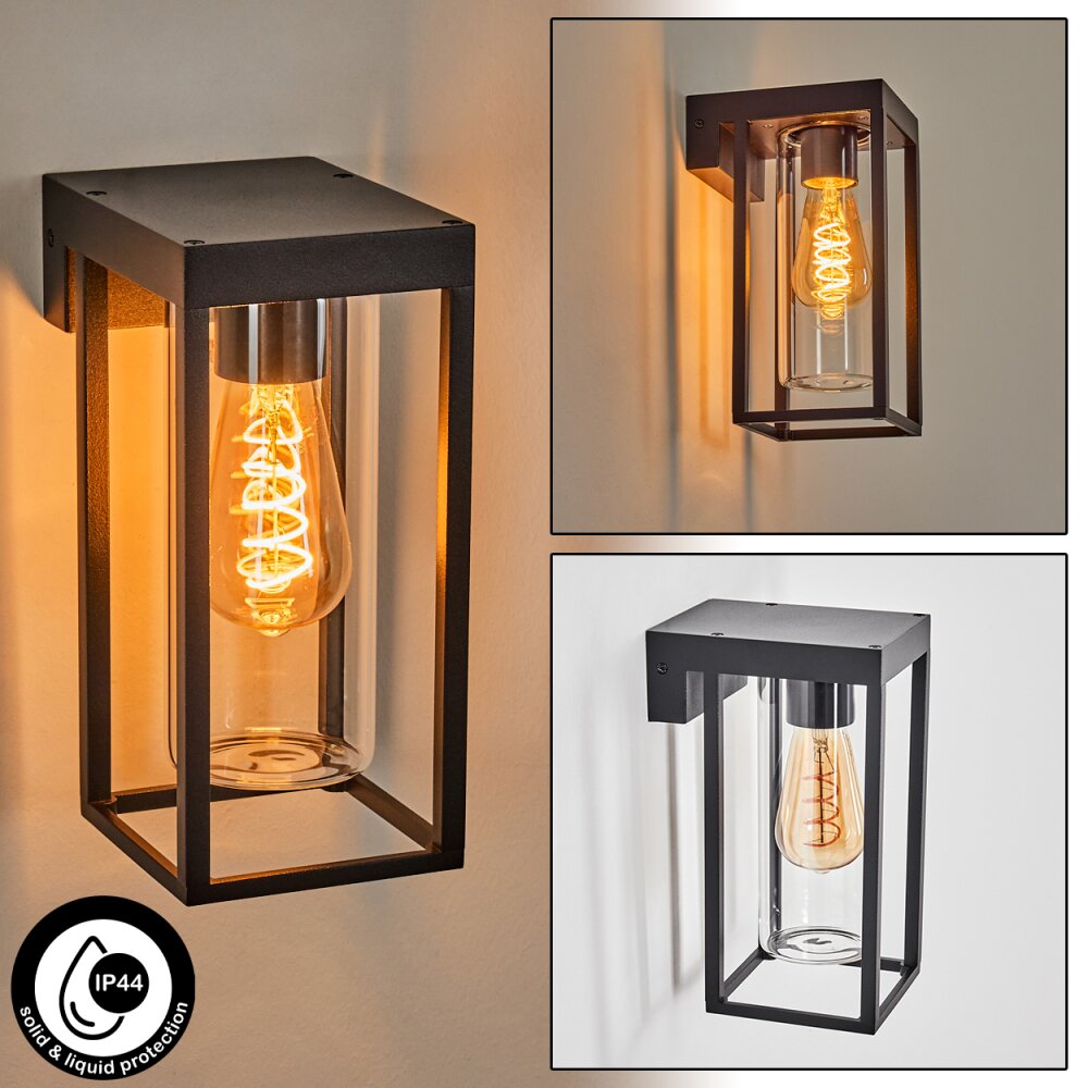 Lagarelhos Außenwandleuchte Schwarz, 1-flammig main product photo