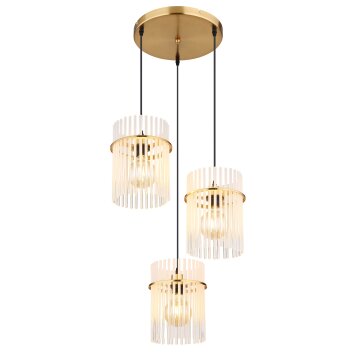 Globo Gorley Hängeleuchte Gold, 3-flammig Globo Gorley Hängeleuchte Gold, 3-flammig