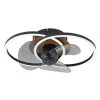 Globo Karen Deckenventilator LED Naturfarben, Schwarz, 1-flammig, Fernbedienung