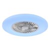 Globo Alva Deckenventilator LED Weiß, 1-flammig, Fernbedienung, Farbwechsler