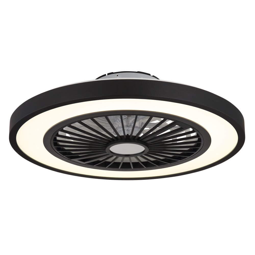 Globo Blizzak Deckenventilator LED Schwarz, 1-flammig, Fernbedienung main product photo