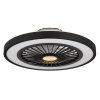 Globo Blizzak Deckenventilator LED Schwarz, 1-flammig, Fernbedienung