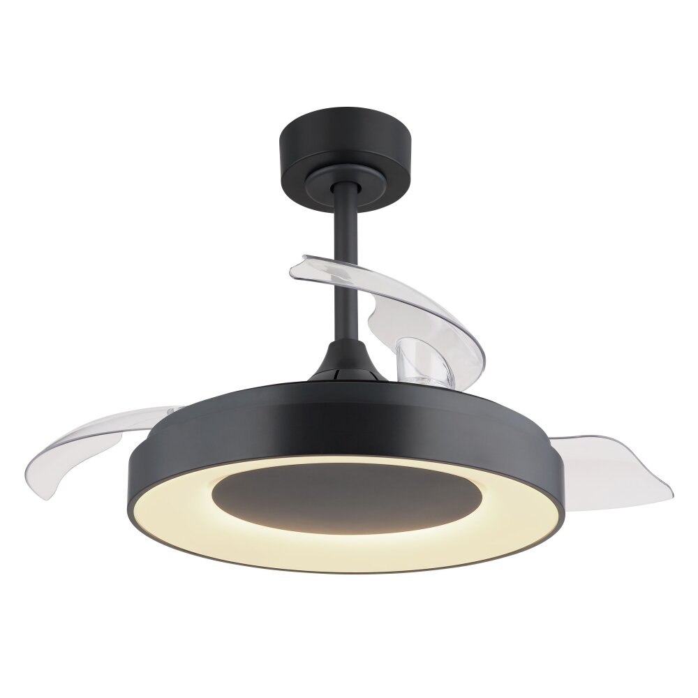 Globo Elina Deckenventilator LED Grau, 1-flammig, Fernbedienung, Farbwechsler main product photo