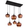 Globo Maxy Hängeleuchte Chrom, Schwarz, 6-flammig Globo Maxy Hängeleuchte Chrom, Schwarz, 6-flammig