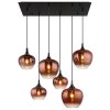 Globo Maxy Hängeleuchte Chrom, Schwarz, 6-flammig Globo Maxy Hängeleuchte Chrom, Schwarz, 6-flammig