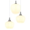 Globo Maxy Hängeleuchte Chrom, Weiß, 6-flammig Globo Maxy Hängeleuchte Chrom, Weiß, 6-flammig