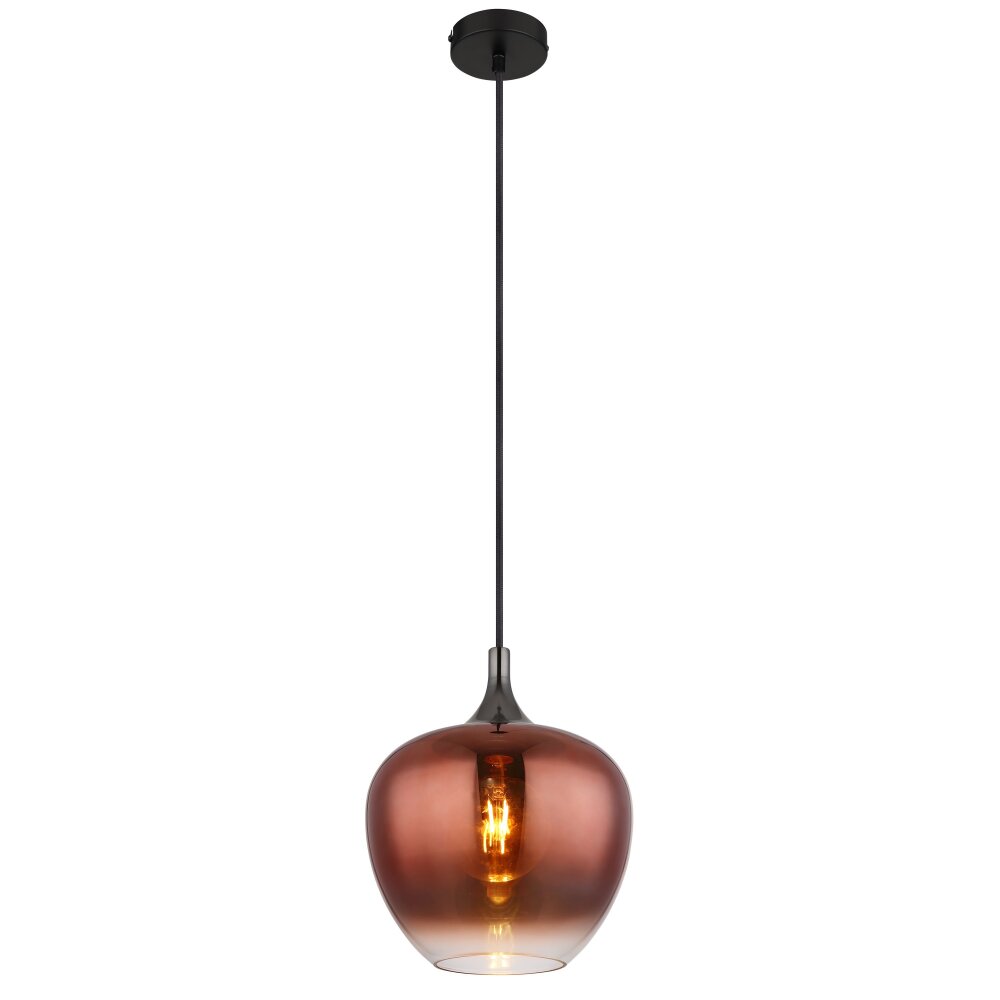 Globo Maxy Hängeleuchte Chrom, Schwarz, 1-flammig main product photo