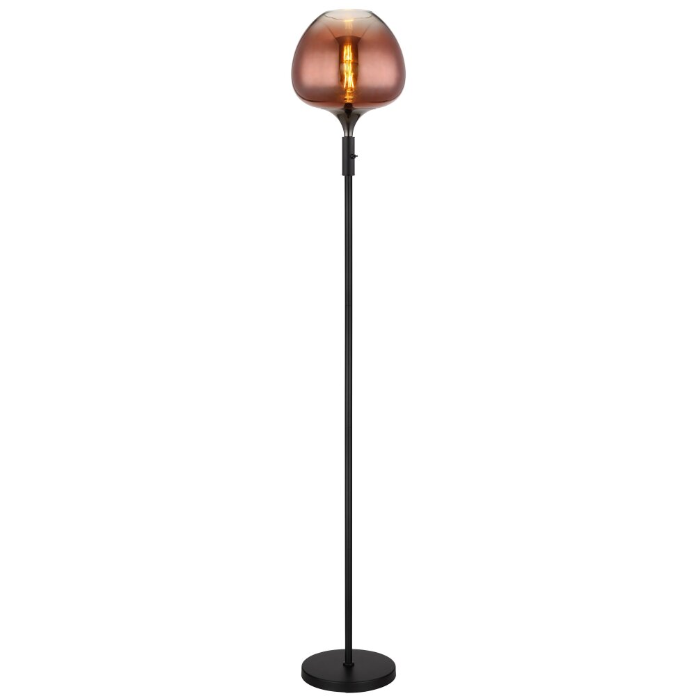 Globo Maxy Stehleuchte Chrom, Schwarz, 1-flammig main product photo
