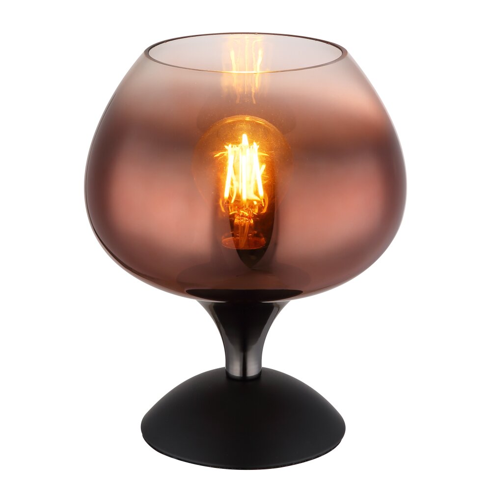 Globo Maxy Tischleuchte Chrom, Schwarz, 1-flammig main product photo