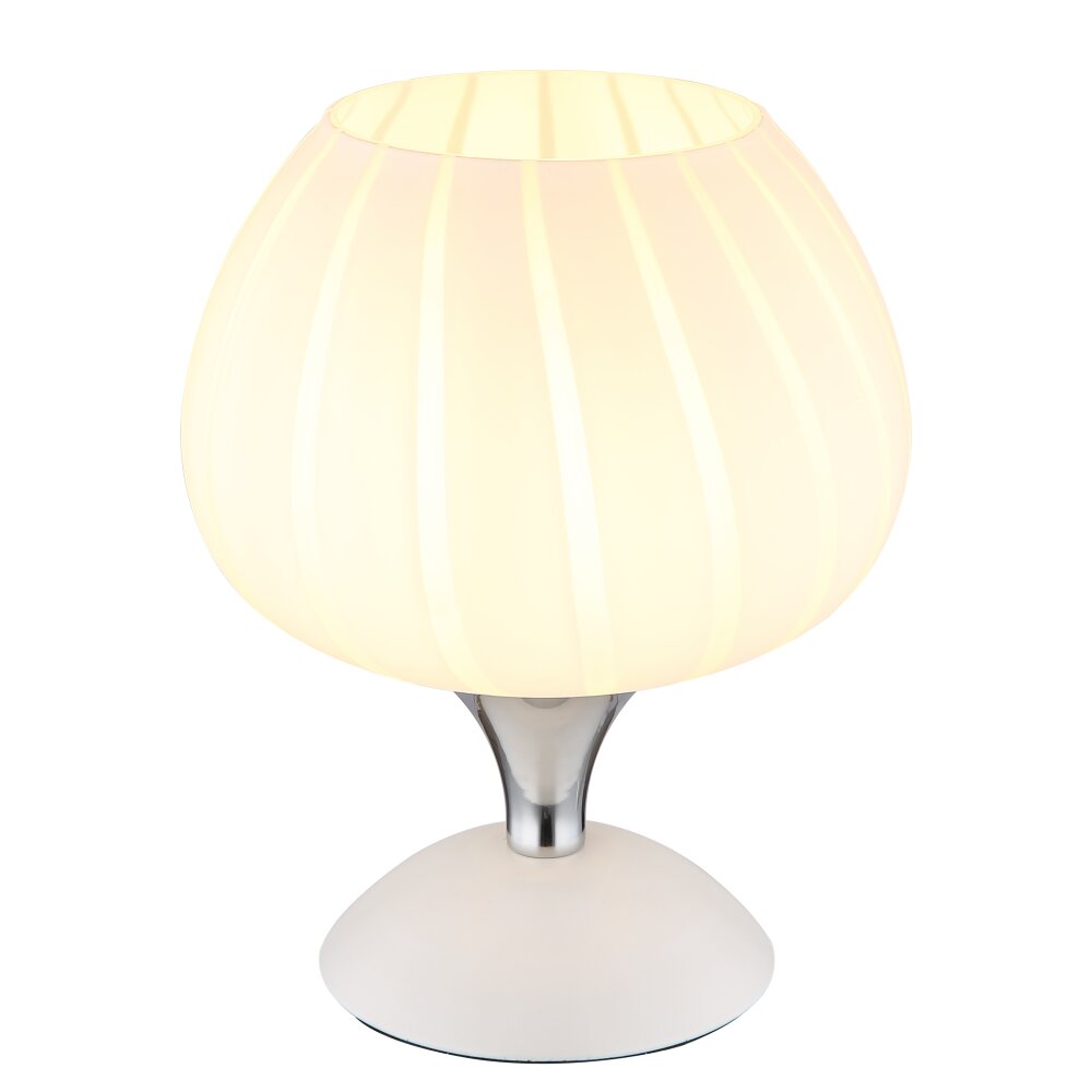 Globo Maxy Tischleuchte Chrom, Weiß, 1-flammig main product photo