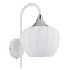 Globo Maxy Wandleuchte Chrom, Weiß, 1-flammig Globo Maxy Wandleuchte Chrom, Weiß, 1-flammig