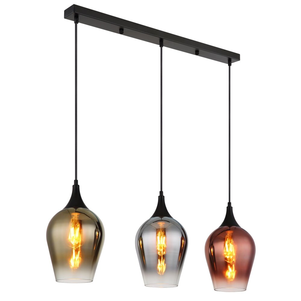Globo Lavus Hängeleuchte Schwarz, 3-flammig main product photo