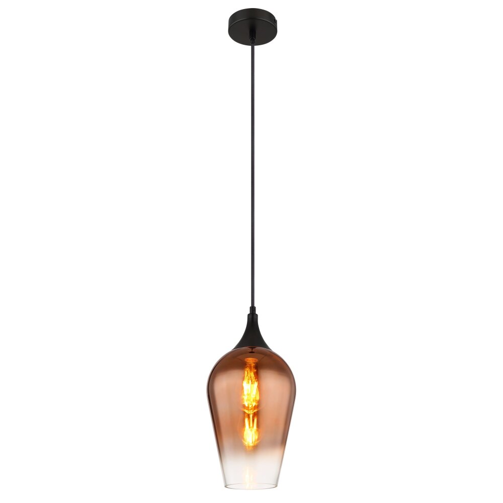 Globo Lavus Hängeleuchte Schwarz, 1-flammig main product photo