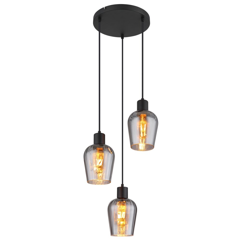 Globo Ryan Hängeleuchte Schwarz, 3-flammig main product photo