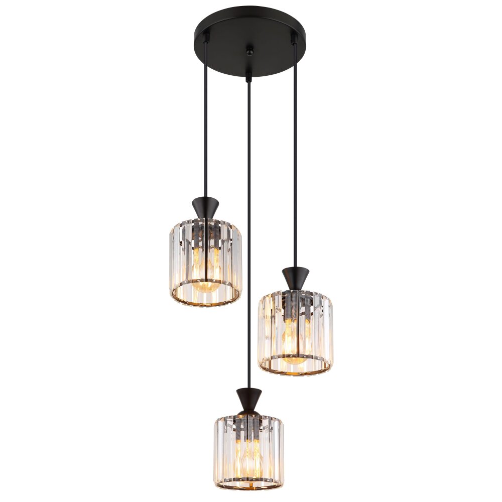 Globo Jordana Hängeleuchte Schwarz, 3-flammig main product photo