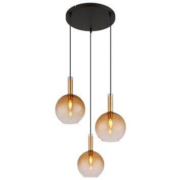 Globo Marinella Hängeleuchte Schwarz, 3-flammig Globo Marinella Hängeleuchte Schwarz, 3-flammig