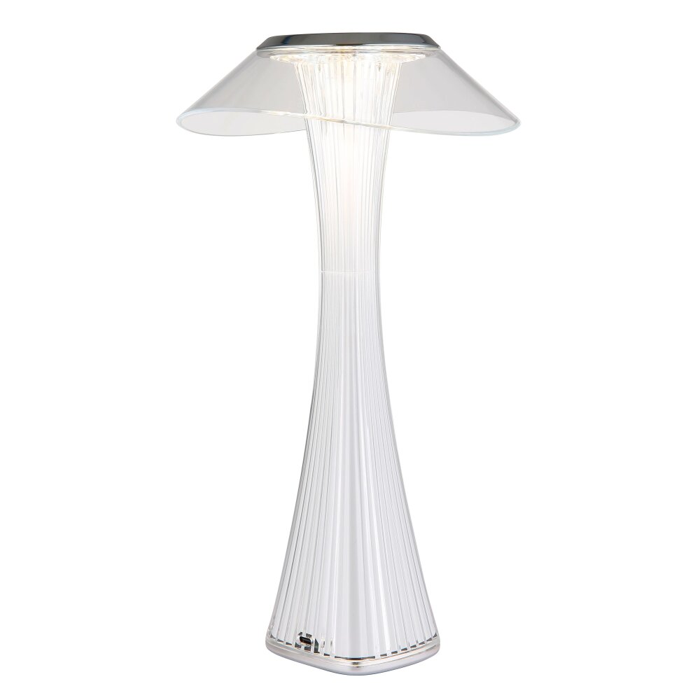 Globo Ambra Tischleuchte LED Chrom, Transparent, Klar, 1-flammig main product photo