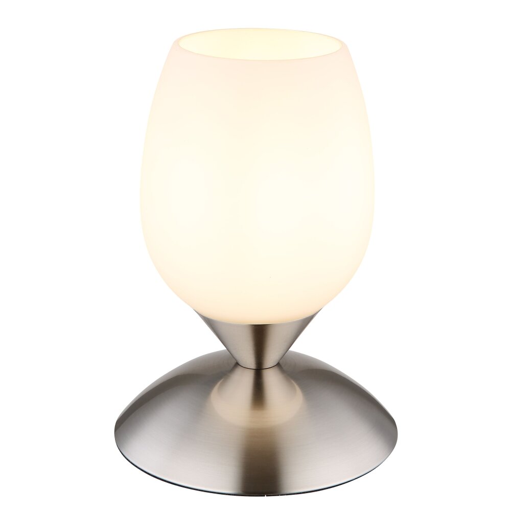 Globo Kuwaita Tischleuchte Nickel-Matt, 1-flammig main product photo