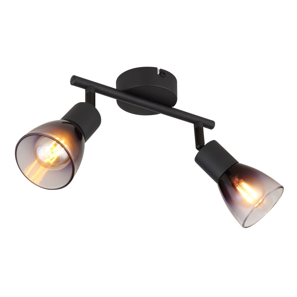 Globo Satella Strahler Schwarz, 2-flammig main product photo