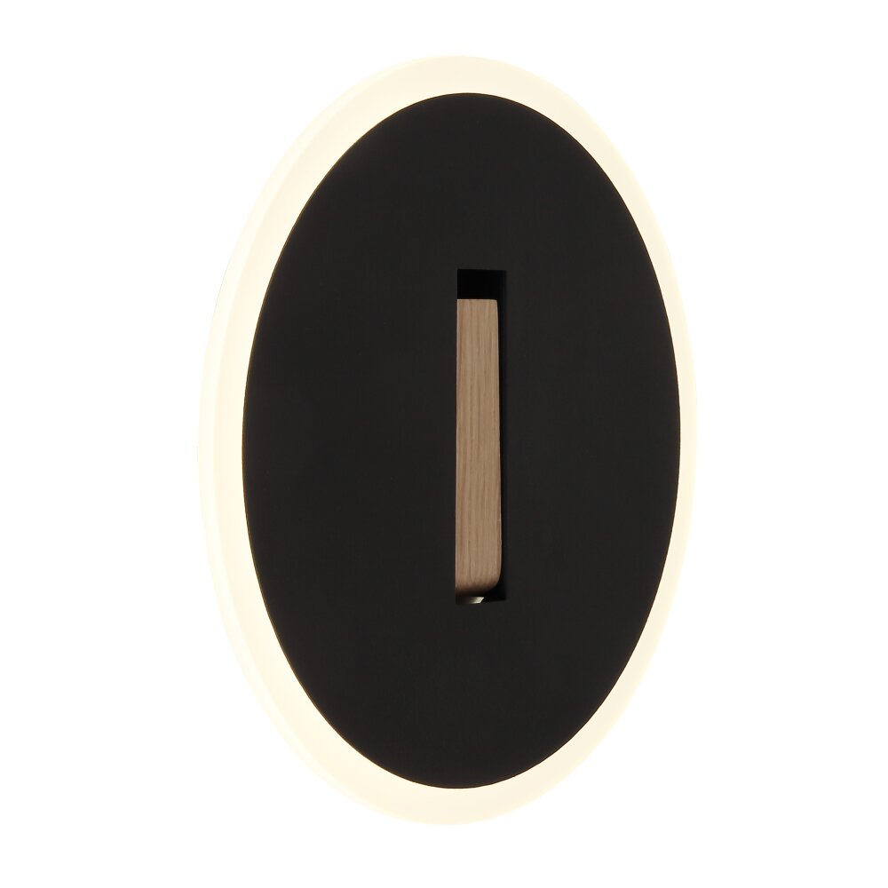 Globo Avery Wandleuchte LED Dunkelbraun, Schwarz, 1-flammig main product photo